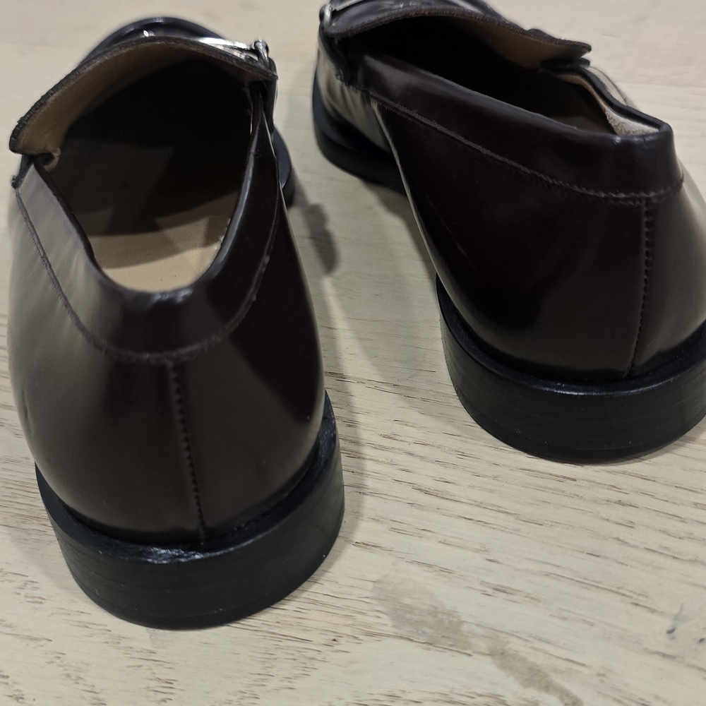 Gucci Brown Leather Horsebit Loafers - Picture 6 of 11